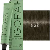 Schwarzkopf Haarverven Igora Zero Amm Cendrés & CoolsPermanent Color Cream 6-23 Donkerblond As Mat