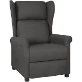 vidaXL Fauteuil verstelbaar stof wijnrood