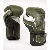 Venum Elite Evo Bokshandschoenen Kaki Zilver - 8 OZ