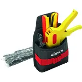 Cimco Gürteltasche Solar inkl. 4 Tlg 170477 Gereedschapstas gevuld Electricien, Handwerker 5-delig