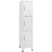 vidaXL Lockerkast met 3 vakken 38x45x180 cm