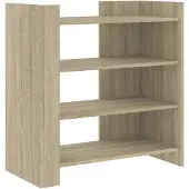 vidaXL Dressoir 73,5x35x75 cm bewerkt hout sonoma eikenkleurig