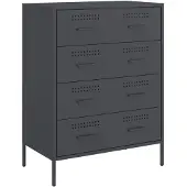 vidaXL Dressoir 68x39x89 cm staal antracietkleurig