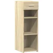 vidaXL Dressoir 30x42,5x93 cm bewerkt hout sonoma eikenkleurig