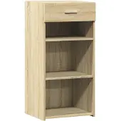 vidaXL Dressoir 45x42,5x93 cm bewerkt hout sonoma eikenkleurig
