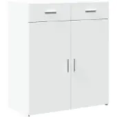 vidaXL Dressoir 80x42,5x93 cm bewerkt hout wit