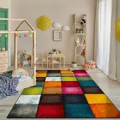 Paco Home Vloerkleed Woonkamer Laagpolig Modern Patroon Geometrisch 3D 240x330 cm