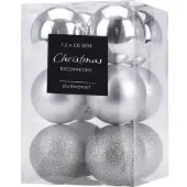 Mondex Set van kerstballen, Ø 6 cm, 12 stuks