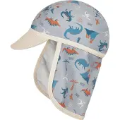 Playshoes Uv-beschermende Peaked Cap Dino Allover Blauw | Maat: 51 cm