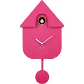 Karlsson Modern Cuckoo Wandklok | Met Koekoeksklok | 21.5x41x8.5cm | Bright roze