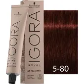 Schwarzkopf Haarverven Igora Royal Igora Royal Absolutes 5-80 Lichtbruin rood natuurlijk 60 ml