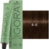 Schwarzkopf Professional Igora Zero Amm Permanente kleuring 60 ml 4-6