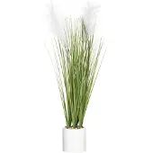 Atmosphera Kunstgras in cementen pot, hoogte 70 cm