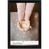 SecaDesign Nervi Fotolijst Hout - Fotomaat 13x18 cm - Zwart