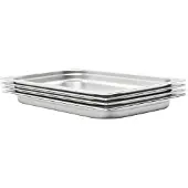 vidaXL Gastronormbakken 4 st GN 1/1 40 mm roestvrij staal