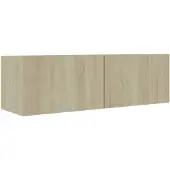 vidaXL TV-kast Sonoma-eikenhout, 100x30x30 cm, houtvezel