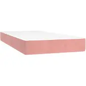 vidaXL Pocketveringmatras voor kinderen medium 80x160 cm fluweel roze