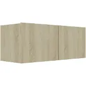 vidaXL Tv-meubel 80x30x30 cm bewerkt hout sonoma eikenkleurig