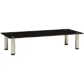 vidaXL Tv-meubel 80x35x17 cm gehard glas zwart