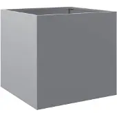 vidaXL Plantenbak 49x47x46 cm gegalvaniseerd staal zilverkleurig