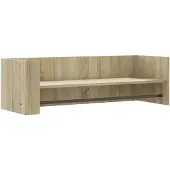 vidaXL Wandschap 100x35x30,5 cm bewerkt hout sonoma eikenkleurig