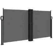 vidaXL Windscherm uittrekbaar 120x600 cm antraciet