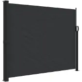 vidaXL Windscherm uittrekbaar 160x500 cm zwart