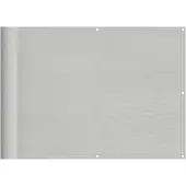 vidaXL Balkonscherm 75x500 cm 100% oxford polyester lichtgrijs