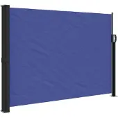 vidaXL Windscherm uittrekbaar 140x300 cm blauw