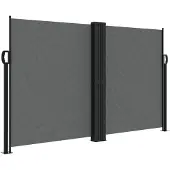 vidaXL Windscherm uittrekbaar 140x600 cm antraciet