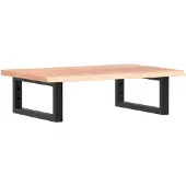 vidaXL Badkamer wandschap staal en massief eikenhout