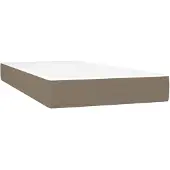 vidaXL Pocketveringmatras voor kinderen, medium, taupe, 80x160 cm, stof