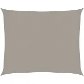 vidaXL Zonnezeil 160 g/m² rechthoekig 2,5x3 m HDPE lichtgrijs