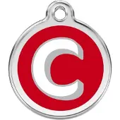 Red Dingo Hondenpenning 20 mm letter C