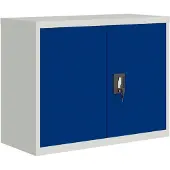 vidaXL Archiefkast 90x40x70 cm staal lichtgrijs en blauw