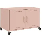 vidaXL Tv-meubel 68x39x43,5 cm staal roze