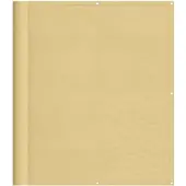 vidaXL Balkonscherm 120x500 cm 100% oxford polyester zandkleurig
