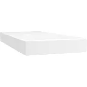 vidaXL Pocketveringmatras voor kinderen medium 80x160 cm kunstleer wit