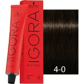 Schwarzkopf Professional Igora Royal Cools Permanente kleuring 60 ml 4-0 Medium Brown Natural