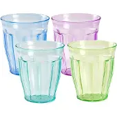 Forte Plastics PlasticForte Drinkglazen Picardie - 12x - kunststof - 250 ml - gekleurd - Drinkglazen