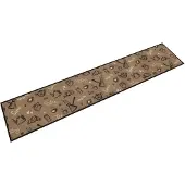 vidaXL Keukenmat wasbaar ochtendprint 60x300 cm fluweel bruin