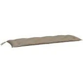vidaXL Tuinbankkussen 150x50x7 cm oxford stof taupe