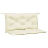 vidaXL Tuinbankkussens 2 st 100x50x7 cm oxford stof crèmekleurig
