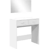 vidaXL Kaptafel met spiegel 80x39x80 cm wit