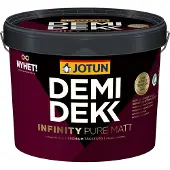 Jotun Demidekk Infinity Pure Mat | Dekkende Houtverf Buiten 10 LTR - Wit