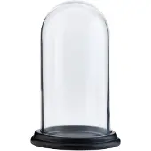 Clayre & Eef Zwarte Stolp Ø 13*21 cm 6GL1814