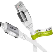 Goobay S/FTP Cat 6 - 5 meter - Wit -