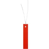 Combicraft hangetiketten met verzinkt draad 18x100mm rood - 250 stuks