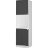 Vicco Fame-Line Ovenombouwkast – 60 cm open Anthrazit-Gold Landhaus