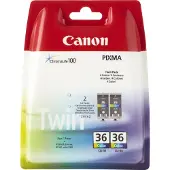 Canon Ink Inktcartridge CLI-36 Origineel 2-pack Kleur 1511B025